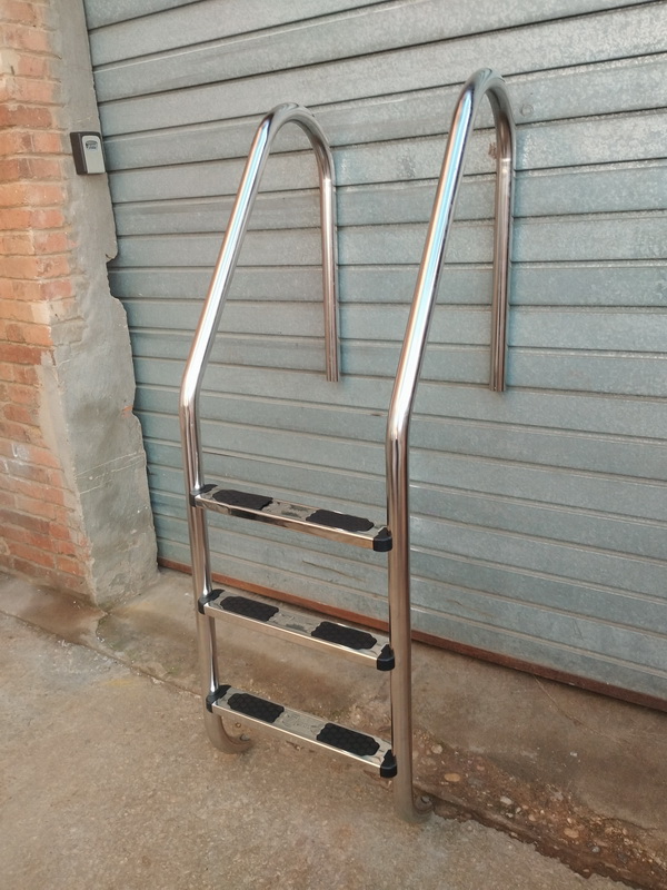 escalera piscina deporte inox metal 155x54x65.5 o4.2 3u